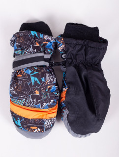 Yoclub Dětské zimní lyžařské rukavice REN-0221C-A110 Vícebarevné