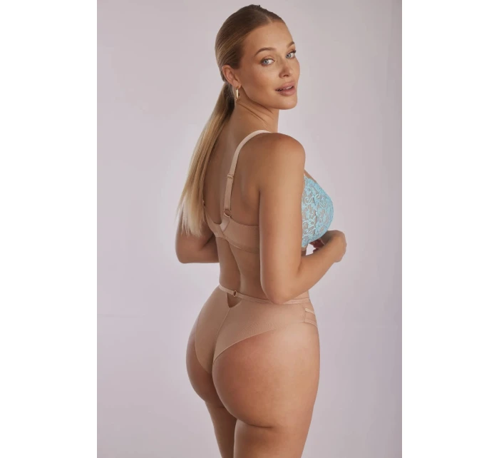 Dámská podprsenka Camile SC-1123 Tyrkys s béžovou - Kinga