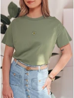 Dámské tričko tmavě zelené Dstreet model 21976418 - FashionStreet