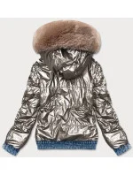 Světle oboustranná džínová bunda pro přechodné období model 16279951 - S'WEST Světle oboustranná džínová bunda pro přechodné období model 16279951 - S'WEST