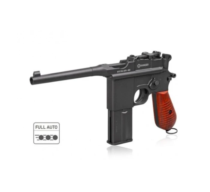 RANGER M712 Broomhandle FULL AUTO BLOWBACK větrovka k.4,5BBs 19 ran. KWC