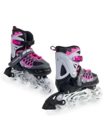 INLINE BRUSLE-KOLEČKOVÉ BRUSLE 4V1 ENERO PRO LED 30-33 PINK-GREY