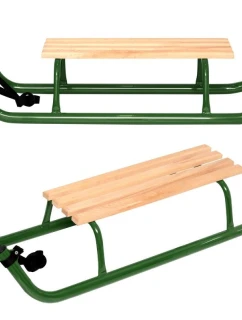 KOVOVÉ SÁNĚ PRO 2 OSOBY ZESÍLENÉ ZELENÉ