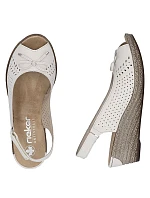 Skórzane damskie na z  model 22087192 - Rieker