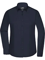 JN 677 Popelínová halenka s dlouhým rukávem model 22436651 navy - Daiber JN 677 Popelínová halenka s dlouhým rukávem model 22436651 navy - Daiber