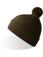 WindS Pletená čepice s bambulí olive model 22450559 - Atlantis Headwear WindS Pletená čepice s bambulí olive model 22450559 - Atlantis Headwear