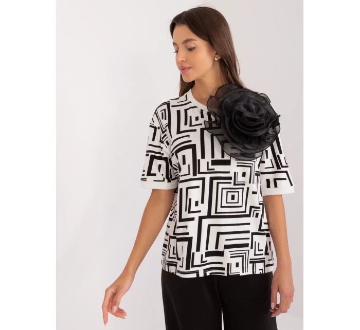 Bluzka LK BZ model 20148874 ecru - FPrice Bluzka LK BZ model 20148874 ecru - FPrice