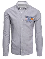 Pánská šedá košile FashionStreet DX2286