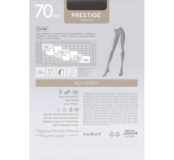 punčocháče 70 den 5XL model 21762776 - Conte punčocháče 70 den 5XL model 21762776 - Conte