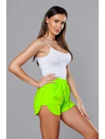 Dámské sportovní šortky v neonově zelené barvě (8K951-153) Dámské sportovní šortky v neonově zelené barvě (8K951-153)