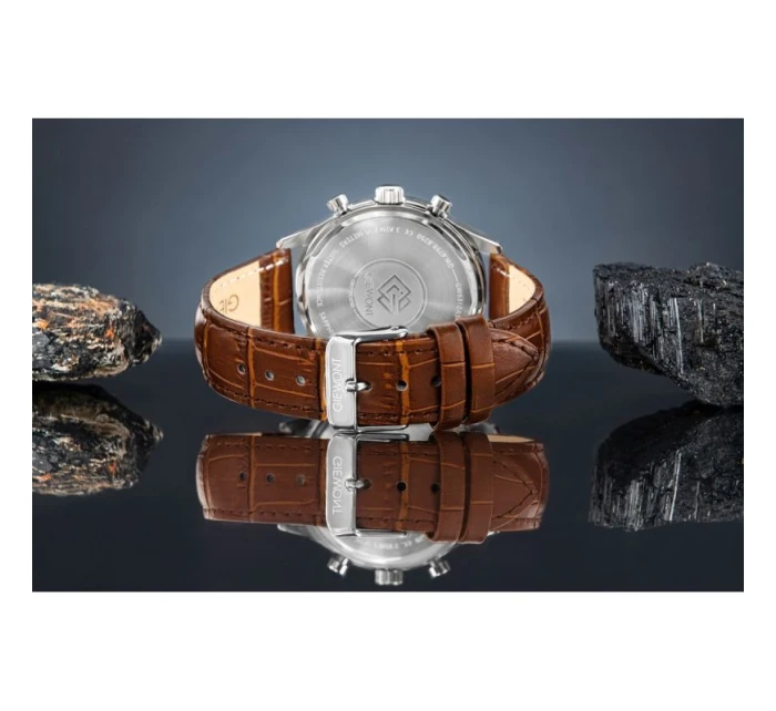 Pánské hodinky Giewont Chronograph Sapphire Brown and Blue GW6310-A5