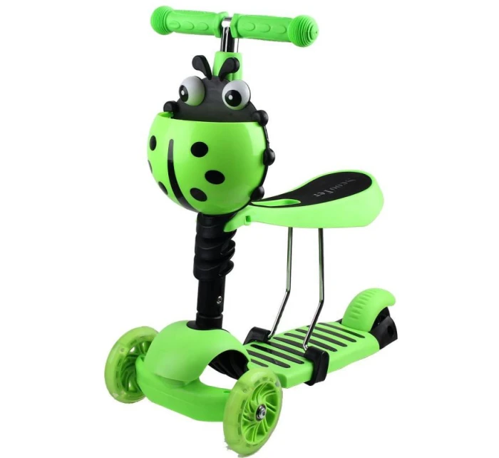 BALANCE SCOOTER 3V1 ENERO LADYBIRD GREEN