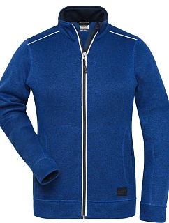 JN Dámská pracovní pletená fleece bunda Solid 02.0 dark royal model 22493599 - Daiber