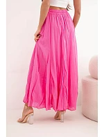 Dámská maxi bavlněná sukně s gumičkou v pase camelová Dámská maxi bavlněná sukně s gumičkou v pase camelová