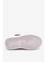 Dětské balerínky na suchý zip v potisku růžové Selah Dětské balerínky na suchý zip v potisku růžové Selah