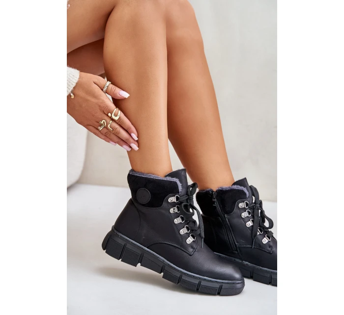 Dámské Zateplené Boty Na Zip Černé Mevanisa Dámské Zateplené Boty Na Zip Černé Mevanisa