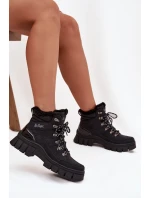 Dámské zateplené trapery Lee Cooper – černé Dámské zateplené trapery Lee Cooper – černé