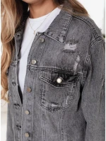 Dámská džínová bunda šedá Dstreet model 21991691 - FashionStreet