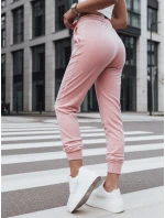 Dámské velurové růžové tepláky FashionStreet UY2837