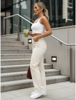 Jeansy damskie z  ecru model 22038494 - FashionStreet