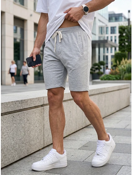 Spodenki męskie dresowe ze model 22278479 - FashionStreet Spodenki męskie dresowe ze model 22278479 - FashionStreet