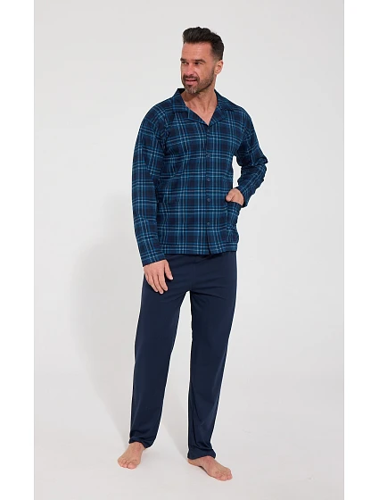 Pyžamo Cornette 114/88 délka/rukávy S–2XL, rozepínací Pyžamo Cornette 114/88 délka/rukávy S–2XL, rozepínací