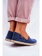 Dámské sametové espadrilky tmavě modré model 21535316 - Boto