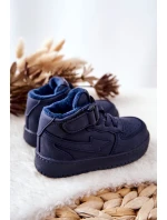 Dětské Zateplane Vysoké Boty Tmavě Modrá Clafi Dětské Zateplane Vysoké Boty Tmavě Modrá Clafi