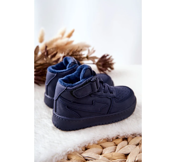 Dětské Zateplane Vysoké Boty Tmavě Modrá Clafi Dětské Zateplane Vysoké Boty Tmavě Modrá Clafi