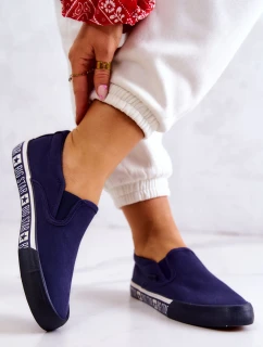Dámské Tenisky Slip-on Big Star HH274011 Námořnická modrá