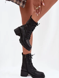 Dámské workery na klocku Vinceza 89136 černé