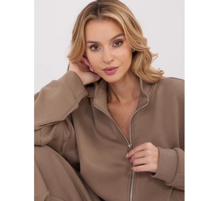 Bluza SM BL model 21782419 ciemny bezowy - FPrice Bluza SM BL model 21782419 ciemny bezowy - FPrice