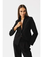 S353 Sako na míru s jedním knoflíkem - černé