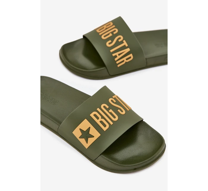 Pánské pantofle Big Star – zelené Pánské pantofle Big Star – zelené