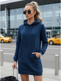 Dámská dlouhá oversize mikina tmavě modrá Dstreet model 21964008 - FashionStreet