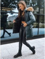 Dámská zimní bunda parka SANAH tmavě zelená FashionStreet TY2889 Dámská zimní bunda parka SANAH tmavě zelená FashionStreet TY2889