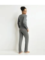 Dámské modalové pyžamo set DIM MODAL PYJAMAS SET - DIM - šedá