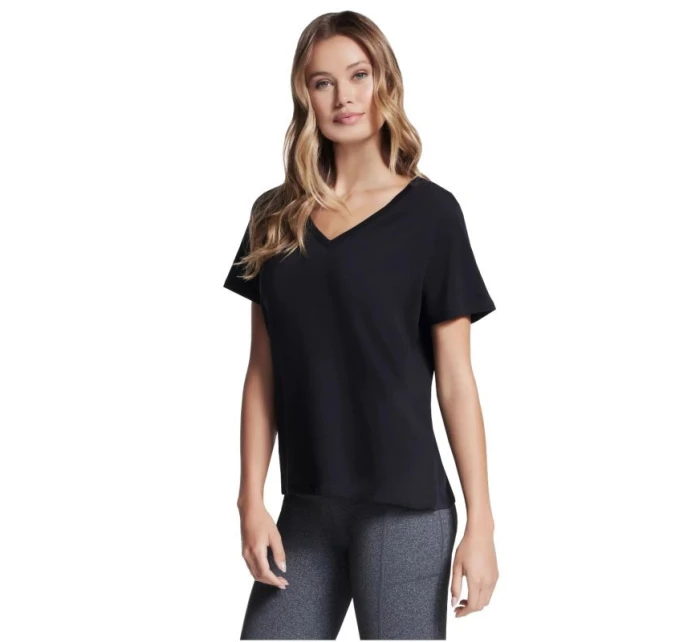 Skechers Pima Tričko s výstřihem do V TP130-BLK Black M Skechers Pima Tričko s výstřihem do V TP130-BLK Black M