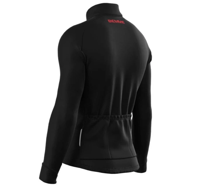 Biemme košile s dlouhým rukávem CALDERONE černá červená 3XL