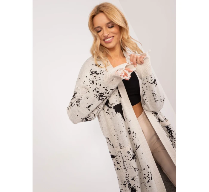 Kardigan BA SW model 19688912 jasny beżowy - FPrice