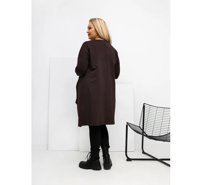 Tunika RV TU model 21807920 ciemny brązowy - FPrice Tunika RV TU model 21807920 ciemny brązowy - FPrice