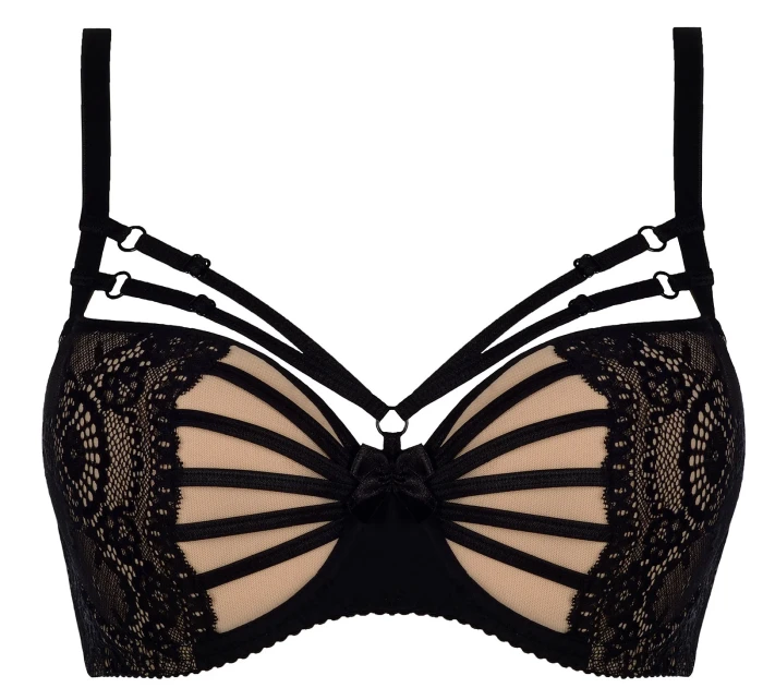 Podprsenka V-8031 černo-béžová - Axami