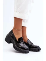 Dámské mokasíny s masivními podpatky Big Star Černá Dámské mokasíny s masivními podpatky Big Star Černá