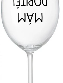 MÁM model 22164007 priehľadný pohár na víno 350 ml - Giftela