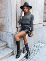 AURINA dámský svetr tmavě šedý FashionStreet MY1394 AURINA dámský svetr tmavě šedý FashionStreet MY1394