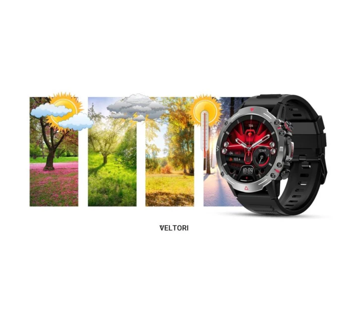 Černý silikonový řemínek model 21805549 - VELTORI