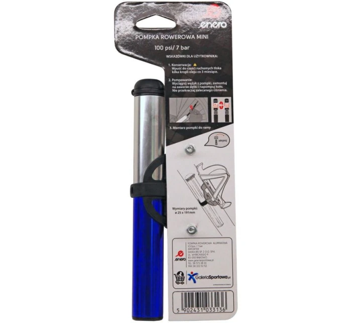 ENERO ALU PUSH BAR 22x191MM BLUE 1033136 ENERO ALU PUSH BAR 22x191MM BLUE 1033136