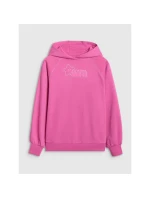 Dívčí nepruhovaná mikina s kapucí 4F 4FJRAW25TSWSF2439-54S