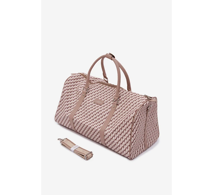 Vzorovaná Cestovní Taška Béžová Dámská model 22111584 - Flora&Co