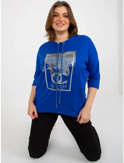 Dámská halenka RV BZ 8456.35 tmavě modrá - FPrice Dámská halenka RV BZ 8456.35 tmavě modrá - FPrice